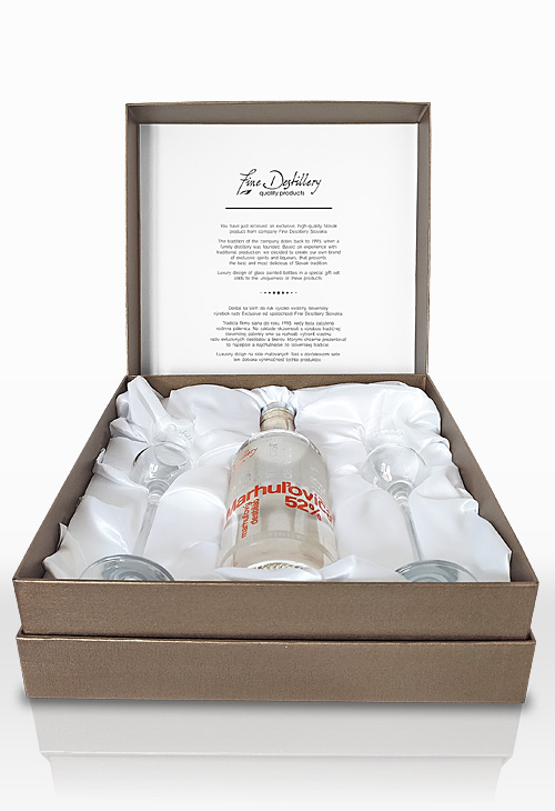 Luxury gift box with 2 glasses 1x500ml